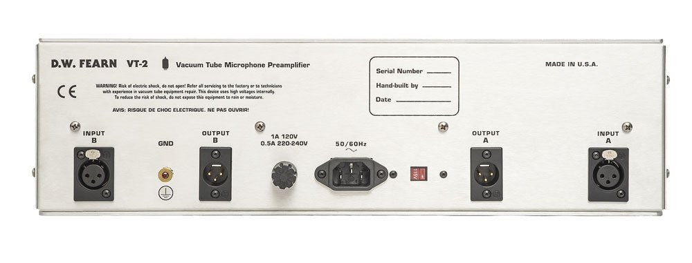 D.W. FEARN VT-2 PRE — Preamp / DI