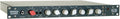 Black rackmount audio device with multiple rotary knobs, a toggle switch, and a quarter-inch instrument input jack.