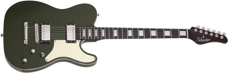 Schecter Jack Fowler PT Electric Guitar, Drab Green 553-SHC