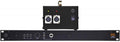 Front view of a BAE 312A rackmount audio preamp with gain knob, inputs, and power supply unit.