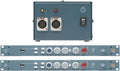 Two rackmount audio units with control knobs and a separate power supply box with XLR connectors and a switch.