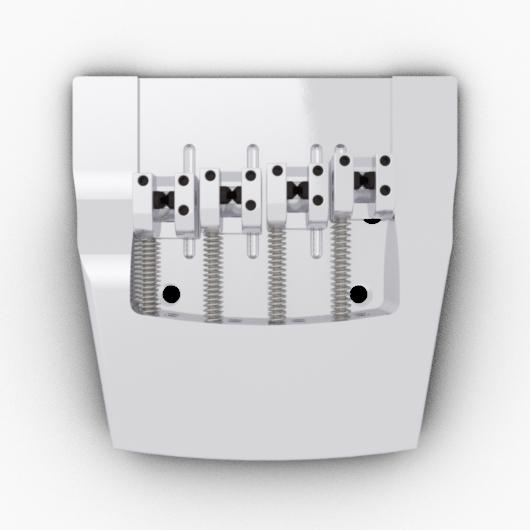 Hipshot 5RK400BC 4 String Chrome Rickenbacker® Replacement Bass Bridge (Pre 2020)