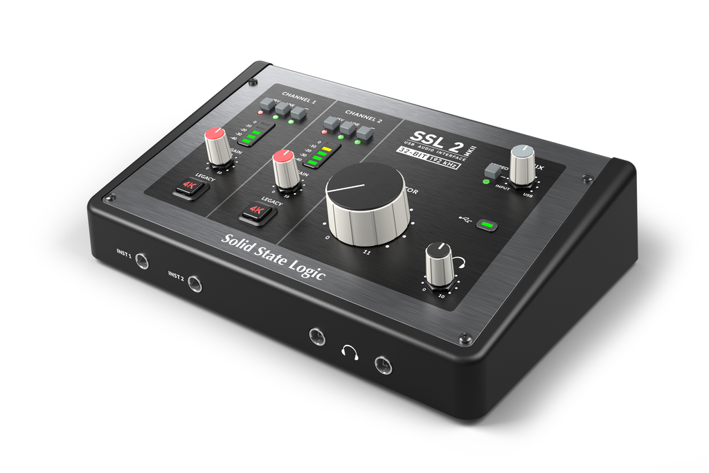 Solid State Logic SSL2Mk2 - 2-In/2-Out USB-C Audio Interface, computer recording audio interface