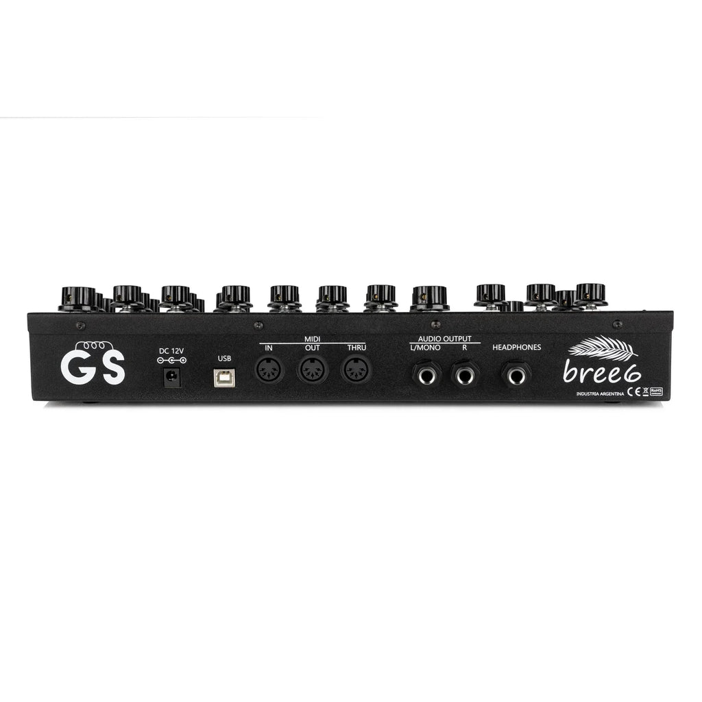 GS Music Bree6 - Desktop Analog Polyphonic Synth - Black, keyboard synthesizer instrument
