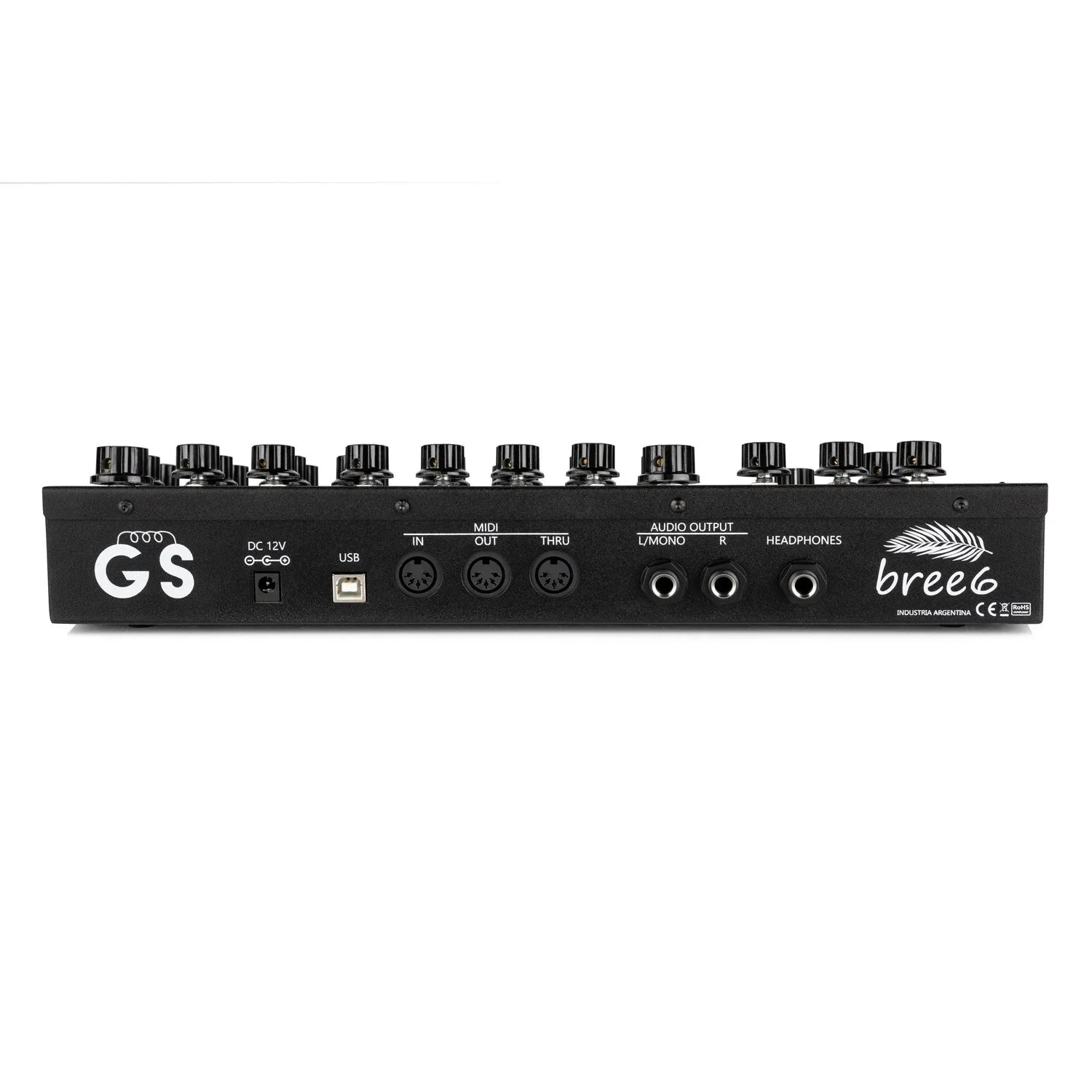 GS Music Bree6 - Desktop Analog Polyphonic Synth - Black, keyboard synthesizer instrument