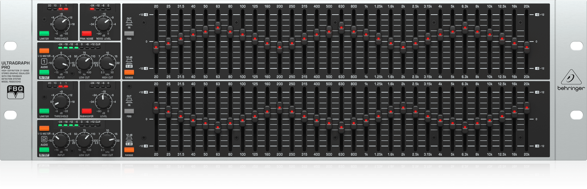 ULTRAGRAPH PRO FBQ6200HD High-Definition 31-Band Stereo Graphic Equalizer with FBQ Feedback Detection System