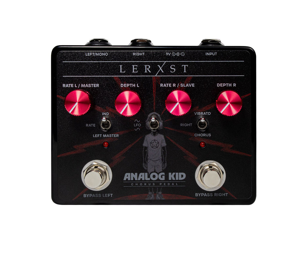 Lerxst Analog Kid Alex Lifeson Chorus Pedal With Autographed Laminate