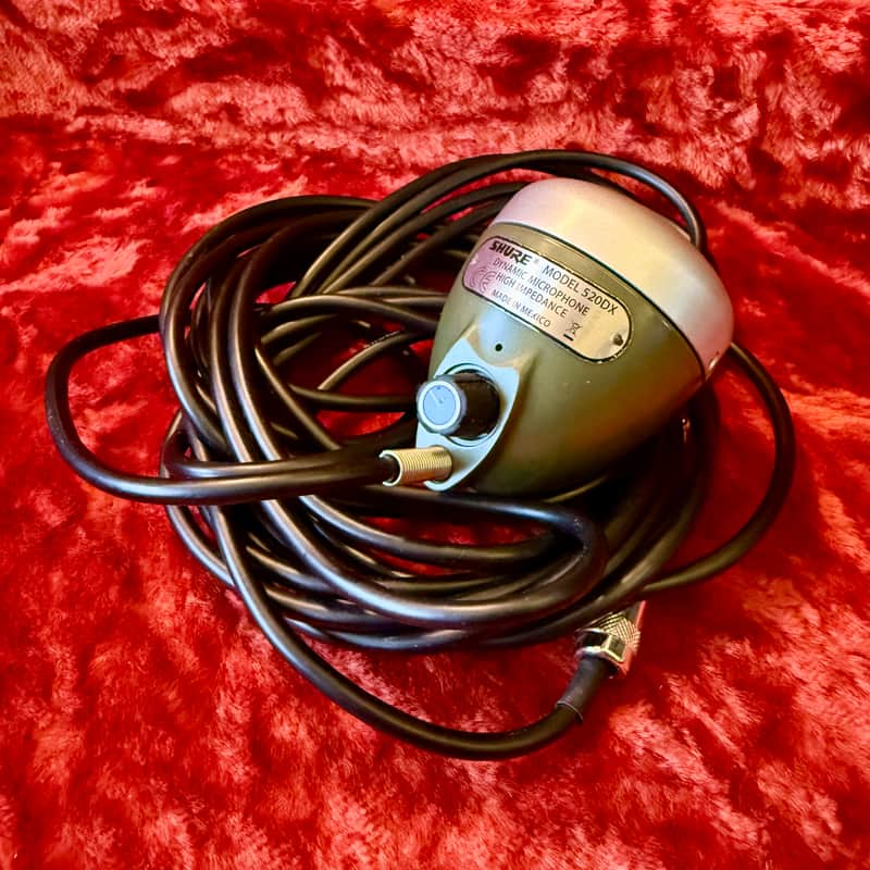 Shure 520DX Harp Microphone  - Green bullet harmonica 520-DX