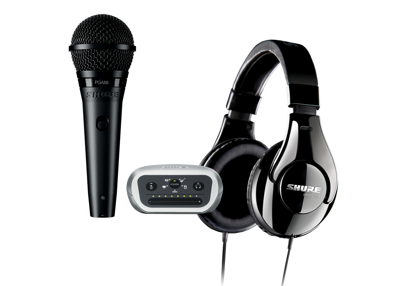 Digital Recording Kit with MVi Digital Audio Interface, PGA58 Vocal Microphone and Headphones