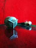 Vintage 1950's Altec 632C dynamic microphone high Z harp mic green w accessories 633A # 2