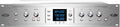 Front panel of a silver rackmount universal high definition master clock device with digital frequency display and multiple control knobs.