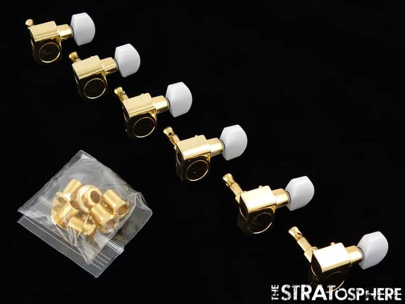USA Fender James Burton Tele GOLD PEARL TUNERS TUNING PEGS, Strat Telecaster!