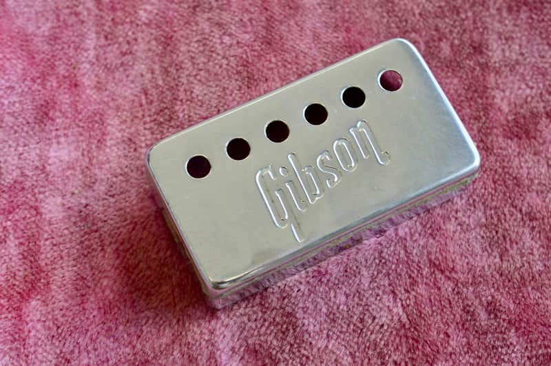 Vintage 1970's Gibson Embossed PAF Humbucking Neck Pickup Cover 1972 1973 ES-335