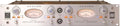 Silver Avalon AD2022 stereo preamplifier with knobs, two VU meters, and input/output connectors visible on front panel.