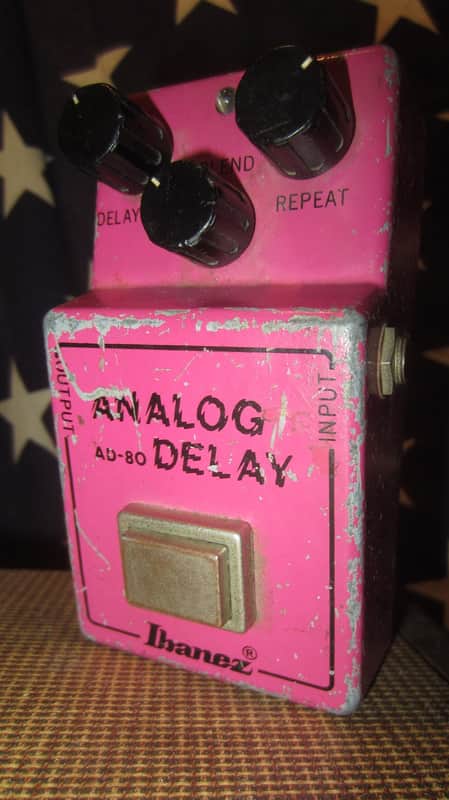1981 Ibanez AD-80 Analog Delay Red