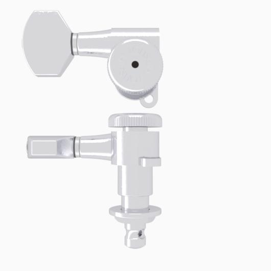 Hipshot 6VEL0CT-21 Chrome Vintage Style Grip-Lock Closed Right Handed Guitar Machine Head