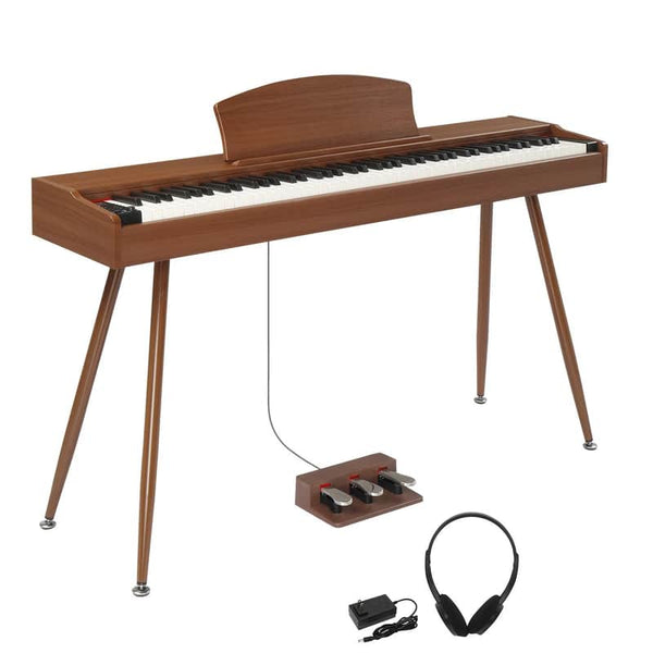 88 Key Standard Full Weighted Keyboards Digital Piano with Metal Stand,3 Pedals