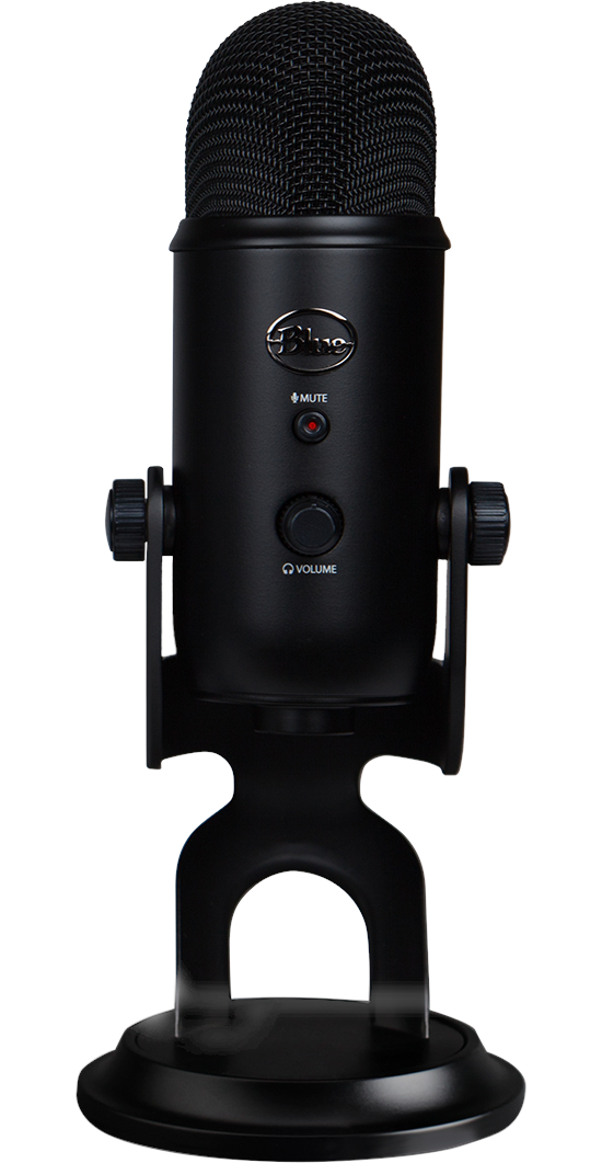 Yeti Blackout USB Multi-Pattern Condenser Microphone (No Software)