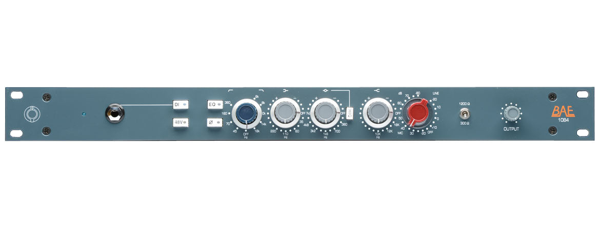 1084 Rack - Single Channel Mic Pre with EQ & No Power Supply