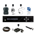 FM 557 PRO Assistive Listening System (4 Receivers) with Rack Panel Kit and Cable