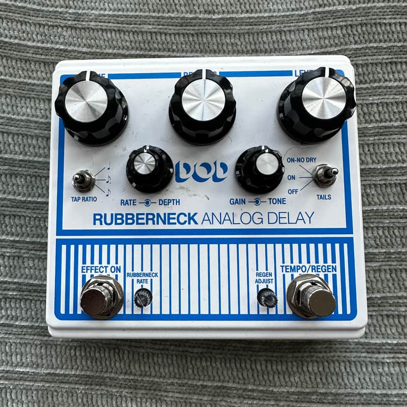 DOD Rubberneck Analog Delay 2010s - White/Blue