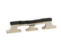 Wooden banjo bridge with black top edge and Grover branding on the side.