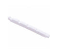White pre-slotted nut piece for a stringed instrument, shown against a white background.