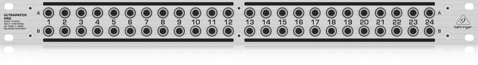 PX3000 Multi-Functional 48-Point 3-Mode Balanced Patchbay