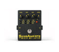 Black SansAmp GT2 guitar pedal with yellow text, four knobs, three toggle switches, and a footswitch.