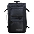 Black fabric carrying case with multiple zippered compartments and Befaco logo patch.