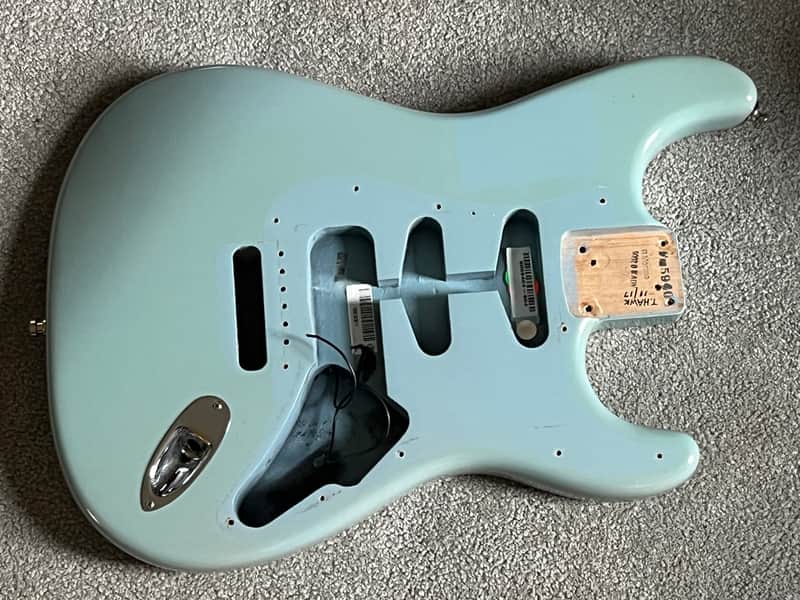 2005 Fender Highway One Stratocaster guitar body daphne blue
