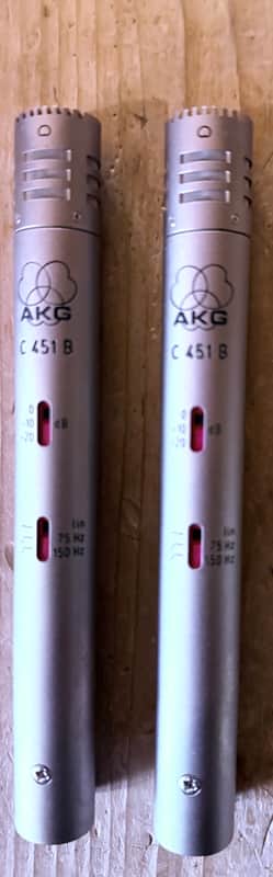 AKG C 451 B Matched Stereo Pair 2010s - Silver