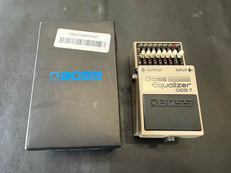 Boss GEB-7 Bass 6- band Graphic Equalizer EQ Pedal - Gray- w/box