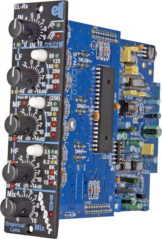 Empirical Labs EL-Rx electronic circuit board module with control knobs and pin header connectors