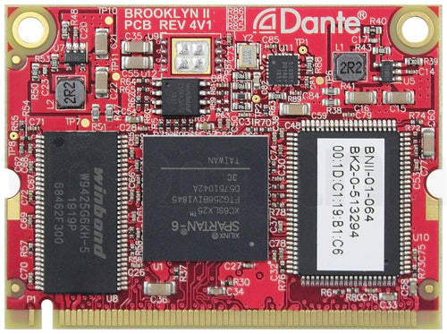 Behringer 64x64 Channel AoIP Dante Expansion Card for Audinate Brooklyn II, mixing console or desktop mixer
