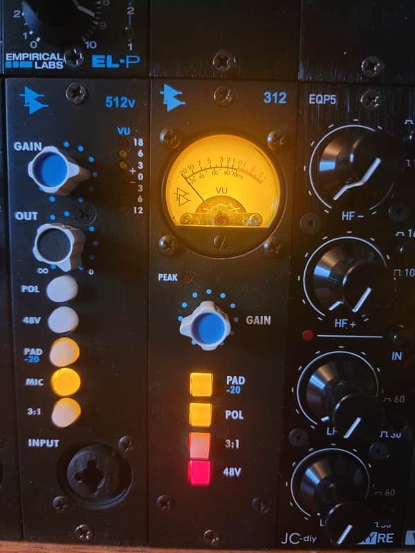API 312 500 Series Mic Preamp Module 2020 - Present - Black