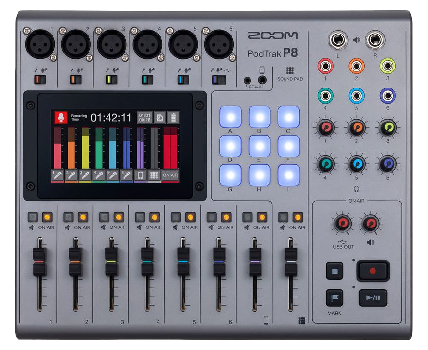 PodTrak P8 8-Channel Podcast Production Studio