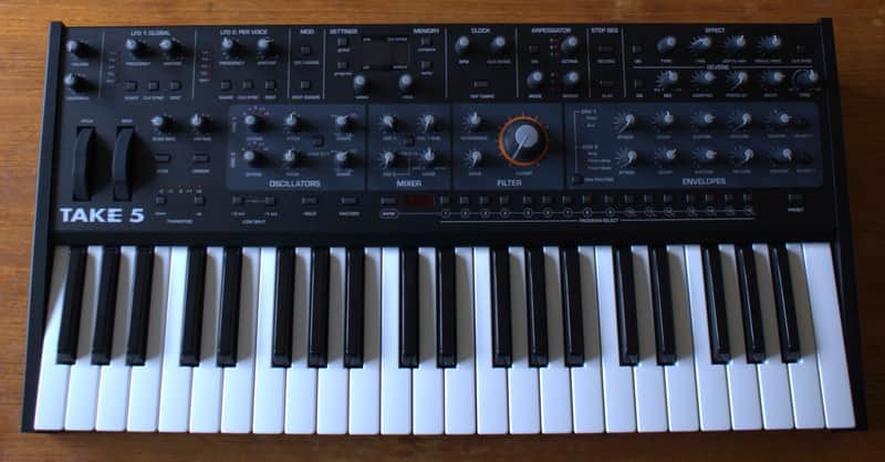 Sequential Take 5 44-Key 5-Voice Compact Polyphonic Synthesizer 2021 - Present - Black