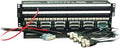Rack-mount patchbay unit with multiple DB25 connectors and attached breakout cables with BNC connectors.