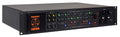 Rackmount audio interface unit with multiple illuminated buttons and rotary knob on front panel and XLR send and return connectors.