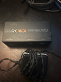 DOREMiDi High-Speed USB MIDI Host Box MIDI Host USB To MIDI Converter UMH-21 and USB HUB 2.0 Hi-Speed 4 USB Ports Hub