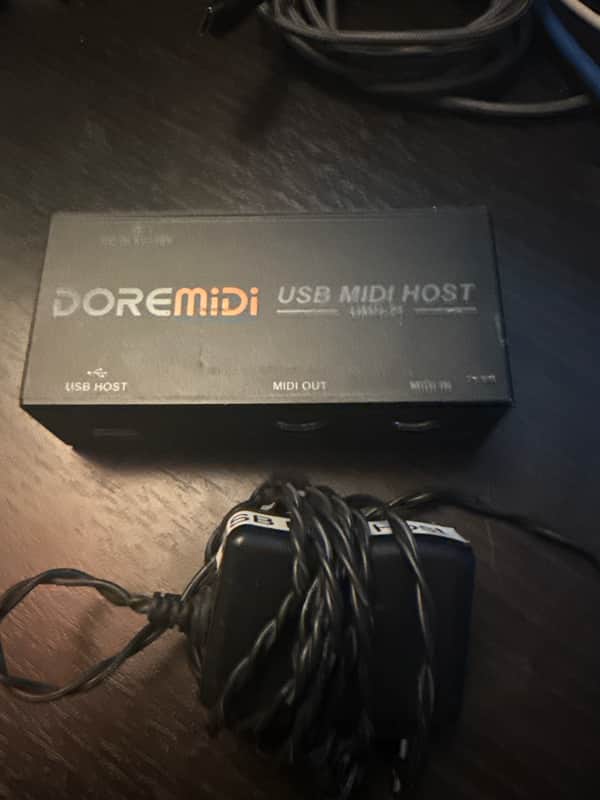 DOREMiDi High-Speed USB MIDI Host Box MIDI Host USB To MIDI Converter UMH-21 and USB HUB 2.0 Hi-Speed 4 USB Ports Hub