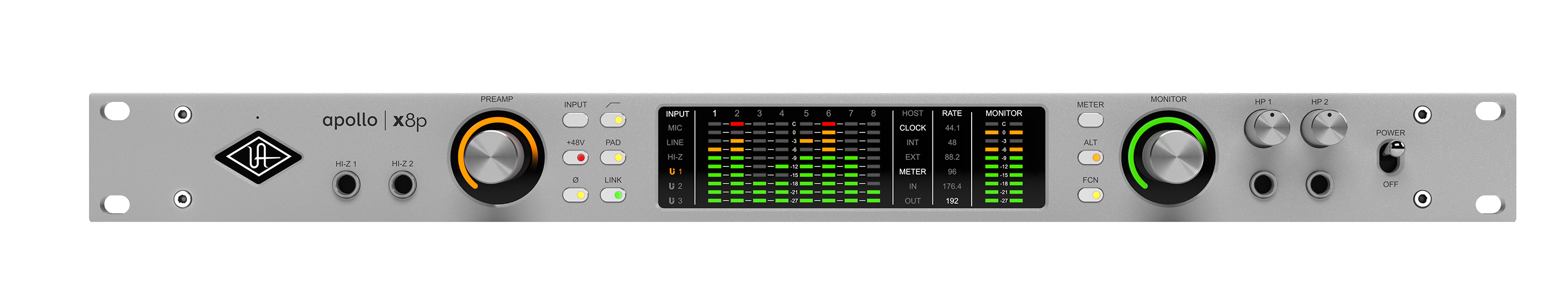 Apollo x8p Gen 2 Thunderbolt Audio Interface - Essentials+ Edition