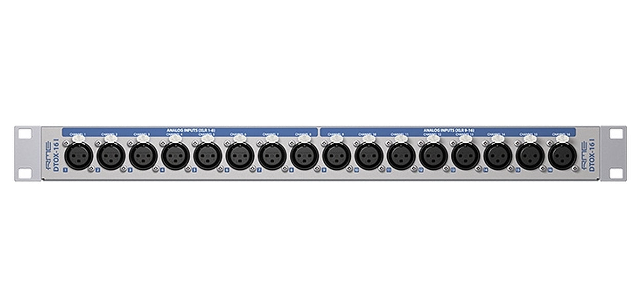 DTOX-16 Universal XLR D-SUB Breakout Panel - 16-Inputs
