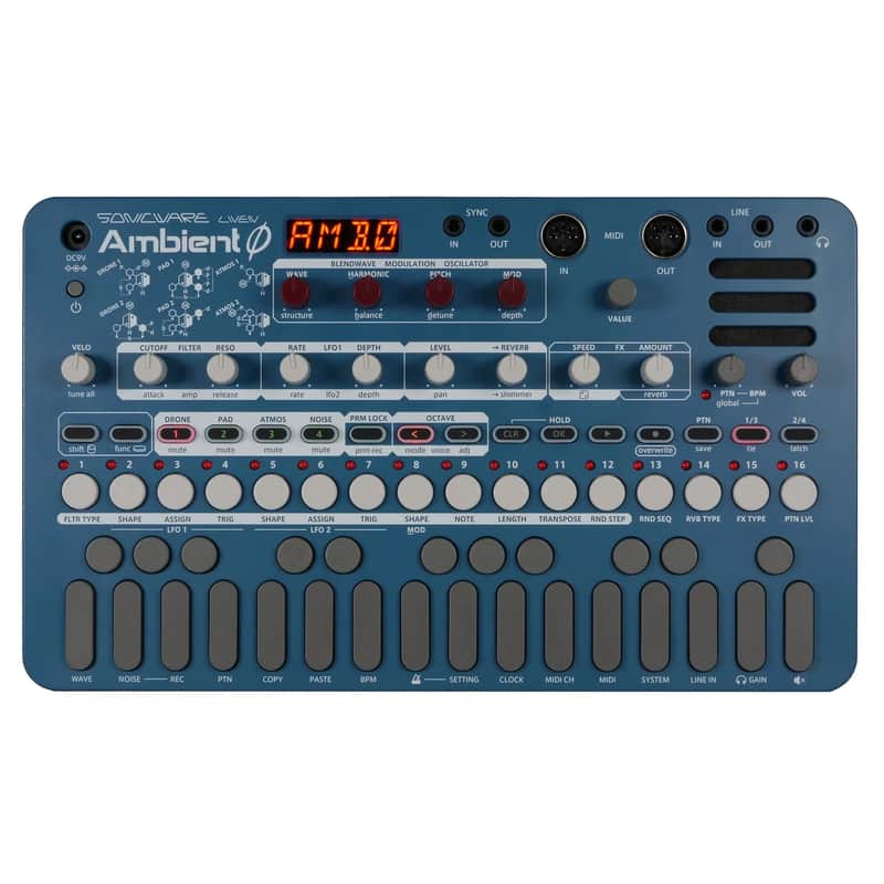 Sonicware Liven Ambient Ø 27-Key Soundscape Synthesizer 2026 - Present - Bue