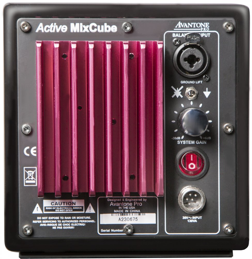 AVANTONE MixCube Active Single Black — Studio Monitor, nearfield reference loudspeaker