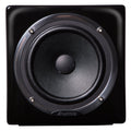 Front view of a black studio monitor speaker with a large round driver and Avantone branding.
