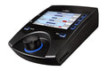 Black personal audio monitor controller with touchscreen, large knob, and buttons labeled MUTE and REC.