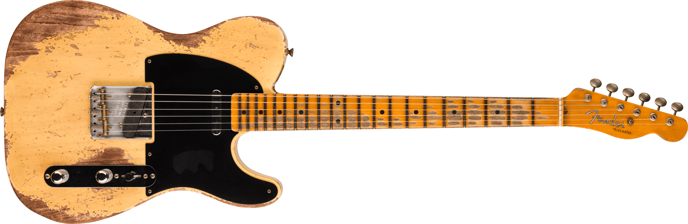 Fender Custom Shop 1954 Telecaster Super Heavy Relic 1-Piece Rift Sawn Maple Neck Fingerboard, Super Faded Aged Nocaster® Blonde 9236091071