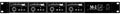 Front panel of a black rackmount device labeled M-2 3-channel headamp with control knobs and switches.